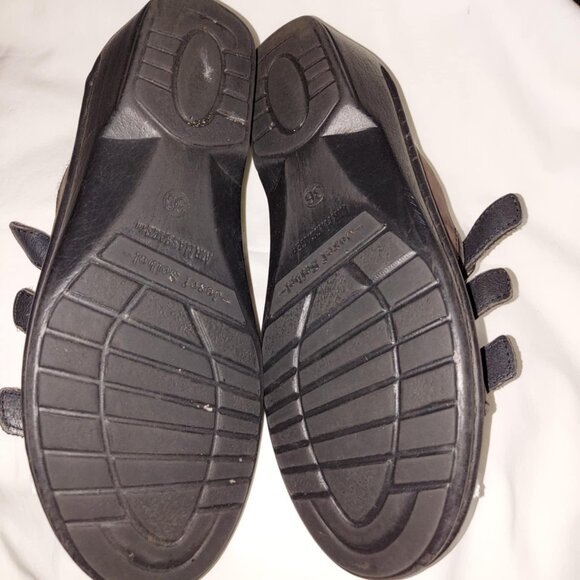 Josef Seibel Black Air Massage 3 buckle  Sandals Size 36  sz 5.5 or 6 preowned - Picture 6 of 8